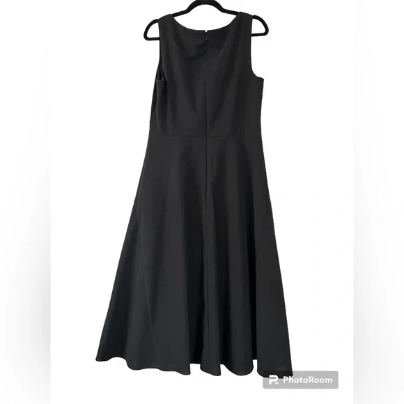 NWT Theory Crisp Poly Cut Out Dress - Picture 3 of 5